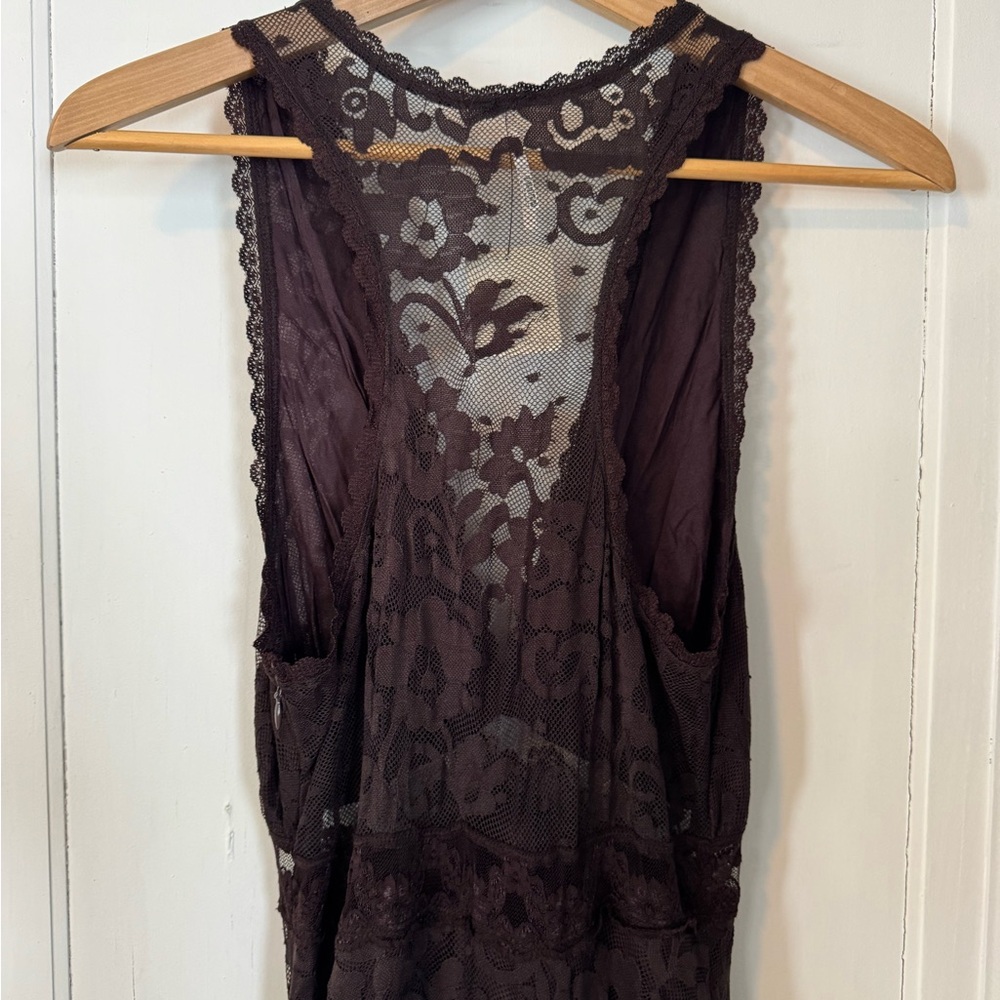 Free People Black Lace Maxi Dress - Picture 3 of 4